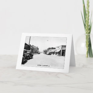 Historic Claremont - Folded Wenskaart Kaart