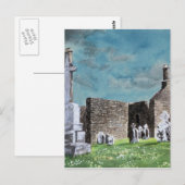 Historic Clonmacaai Celtic Cemetery Scene Briefkaart (Voorkant / Achterkant)