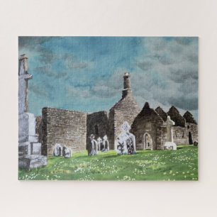 Historic Clonmacaai Celtic Cemetery Scene Legpuzzel
