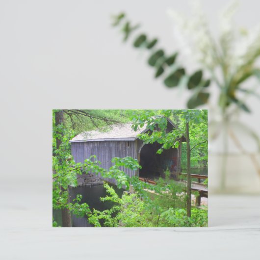 Historic Covered Bridge, Windham Maine Briefkaart (Staand voorkant)