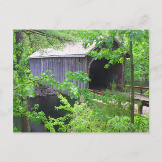 Historic Covered Bridge, Windham Maine Briefkaart (Voorkant)