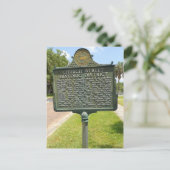 Historic District Marker Dade City Florida Briefkaart (Staand voorkant)