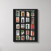 Historic Doors of St. Augustine, Florida Canvas Afdruk (Voorkant)