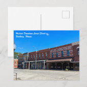 Historic Downtown Fairbury Illinois Briefkaart (Voorkant / Achterkant)