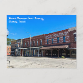 Historic Downtown Fairbury Illinois Briefkaart