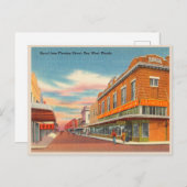 Historic Duval St. van Fleming, Key West Florida Briefkaart (Voorkant / Achterkant)