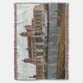 Historic Ellis Island Throw Blanket Deken (Voorkant Verticaal)