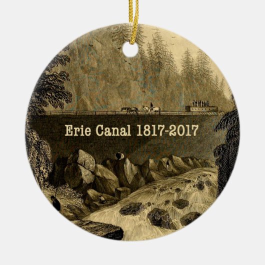 Historic Erie Canal Bicentennial Years Keramisch Ornament (Voorkant)