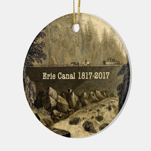 Historic Erie Canal Bicentennial Years Keramisch Ornament (Links)