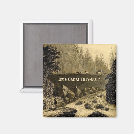 Historic Erie Canal Bicentennial Years Magneet (Voorkant / Achterkant)