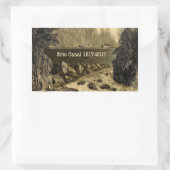 Historic Erie Canal Bicentennial Years Rechthoekige Sticker (Tas)