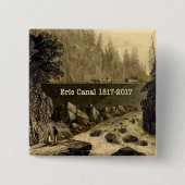 Historic Erie Canal Bicentennial Years Vierkante Button 5,1 Cm (Voorkant)