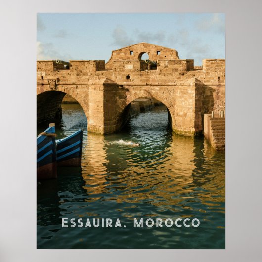 Historic Essaouira Morocco authentic travel photo  Poster (Voorkant)