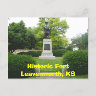 Historic Fort Leavenworth, KS-General Grant Monu Briefkaart