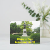 Historic Fort Leavenworth, KS-General Grant Monu Briefkaart (Staand voorkant)