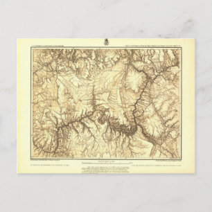 Historic Grand Canyon Map - Nationale Archieven Briefkaart
