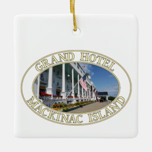 Historic Grand Hotel on Mackinac Island, Michigan Keramisch Ornament