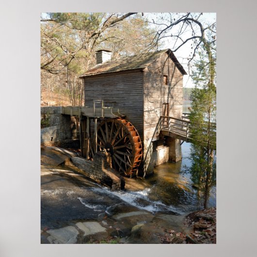 Historic Grist Mill Poster (Voorkant)