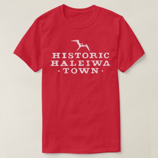 Historic Haleiwa Town WHT T-shirt (Design voorkant)