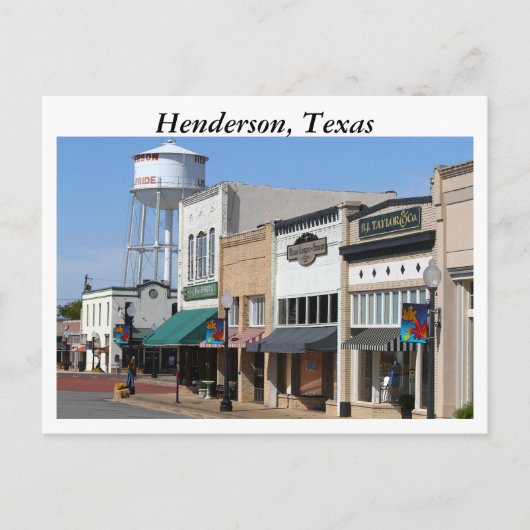 Historic Henderson, Texas Briefkaart (Voorkant)