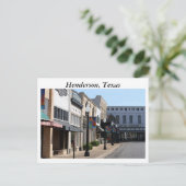 Historic Henderson, Texas Briefkaart (Staand voorkant)