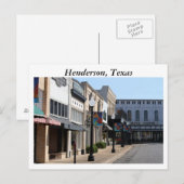 Historic Henderson, Texas Briefkaart (Voorkant / Achterkant)