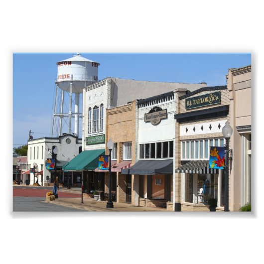 Historic Henderson, Texas Foto Afdruk (Voorkant)