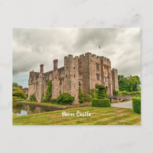Historic Hever Castle Kent UK Schilderachtig Uitzi Briefkaart (Voorkant)