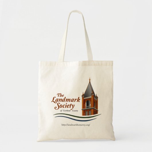 Historic Homer Landmark Society Logo Canvas tas (Voorkant)