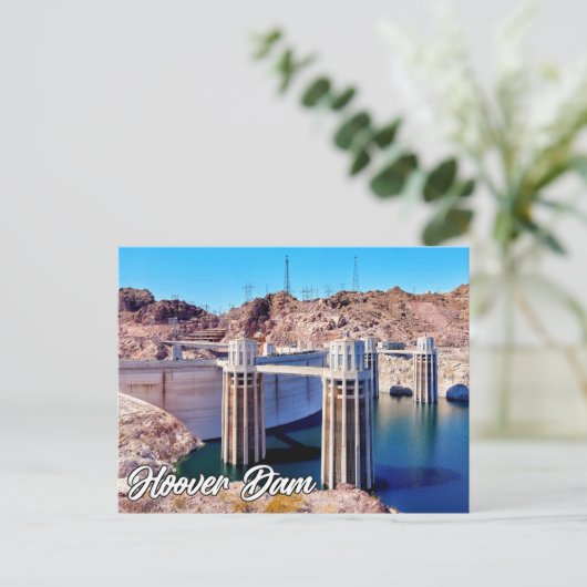 Historic Hoover Dam, Nevada, Verenigde Staten Briefkaart (Staand voorkant)