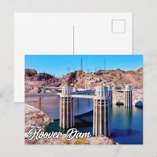 Historic Hoover Dam, Nevada, Verenigde Staten Briefkaart (Voorkant / Achterkant)