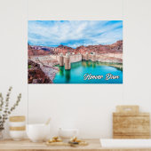 Historic Hoover Dam, Nevada, Verenigde Staten Poster (Keuken)