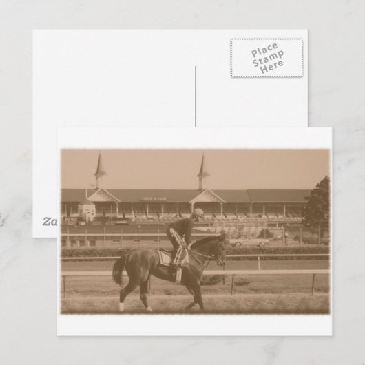 Historic Horse Racing Briefkaart (Voorkant / Achterkant)
