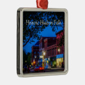 Historic Hudson Herfsten Metalen Ornament (Rechts)