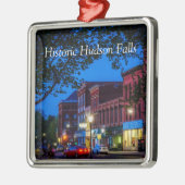 Historic Hudson Herfsten Metalen Ornament (Links)