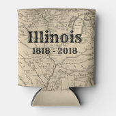 Historic Illinois Bicentennial Blikjeskoeler (Voorkant)