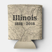 Historic Illinois Bicentennial Blikjeskoeler (Achterkant)