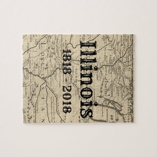 Historic Illinois Bicentennial Legpuzzel (Horizontaal)