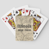 Historic Illinois Bicentennial Pokerkaarten (Achterkant)