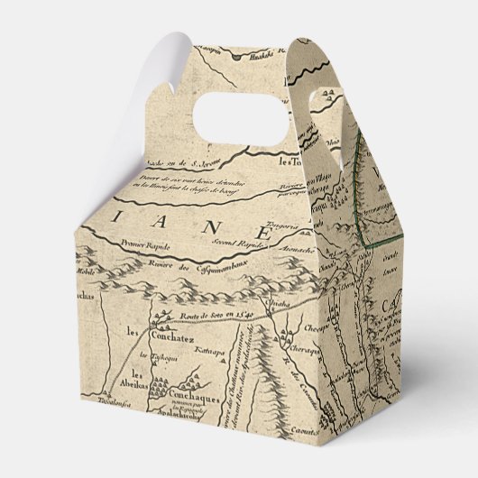 Historic Illinois Map van 1718 Bedankdoosjes (Voorkant Zijde)