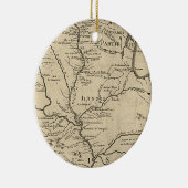 Historic Illinois Map van 1718 Keramisch Ornament (Rechts)