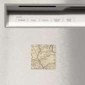 Historic Illinois Map van 1718 Magneet (Insitu (Vaatwasser))