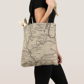 Historic Illinois Map van 1718 Tote Bag (Dichtbij)