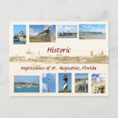 Historic Impressions of St. Augustine, Florida Briefkaart (Voorkant)