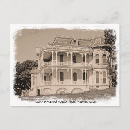 Historic John Bremond House Briefkaart (Voorkant)