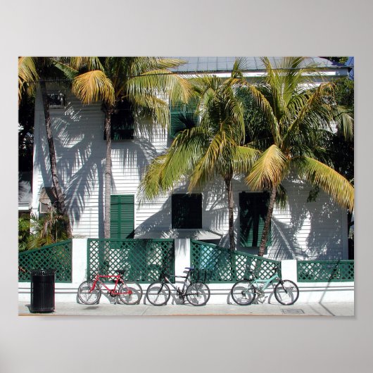 Historic Key West Florida op Canvas poster (Voorkant)