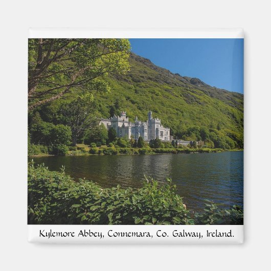Historic Kylemore Abbey, Co. Galway, Ierland. Magneet (Voorkant)