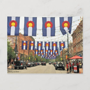 Historic Larimer Square, Colorado Day, Denver, CO Briefkaart
