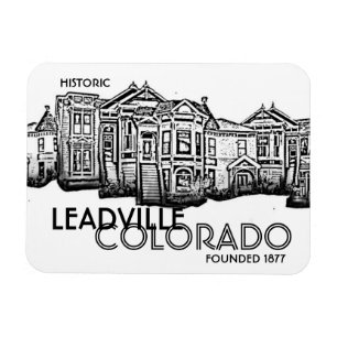 Historic Leadville Colorado old town magnet Magneet