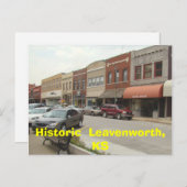 Historic Leavenworth, KS Briefkaart (Voorkant / Achterkant)